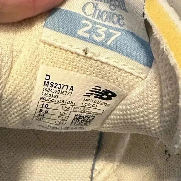 New Balance Mens MS237TA Sneakers Tennis Shoes Beige Blue Pink, Size 10 - Picture 12 of 12
